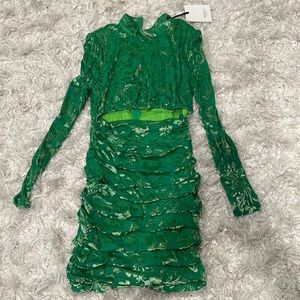 Jaus long sleeve cut out dress